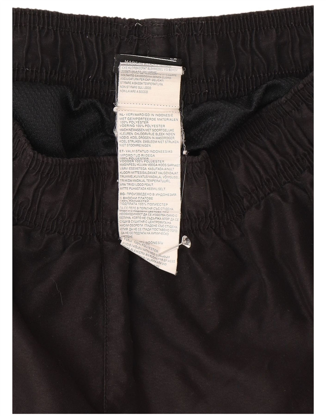 Pantaloncini sportivi Nike da uomo piccoli in poliestere nero