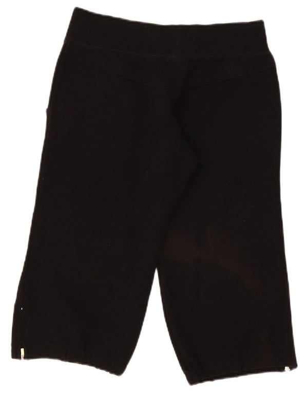 Pantaloncini sportivi Bermuda da donna Puma UK 8 piccoli in cotone nero