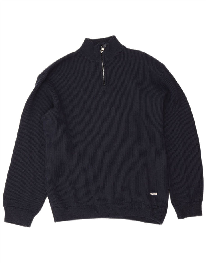 Maglione Fila da uomo con zip e collo XL blu navy