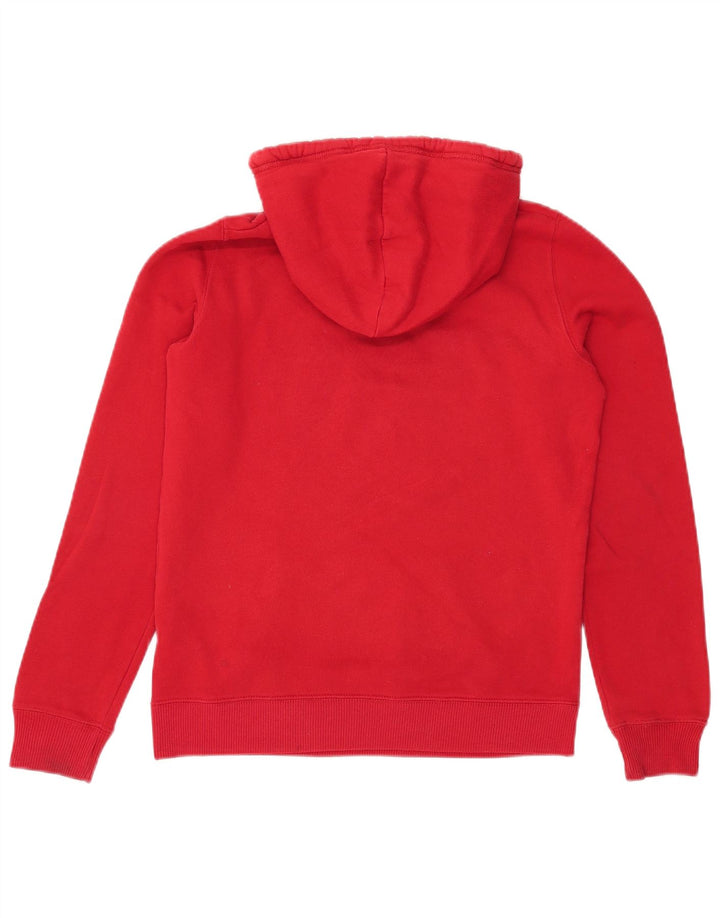 Maglione con cappuccio grafico da donna HOLLISTER UK 10 piccolo cotone rosso