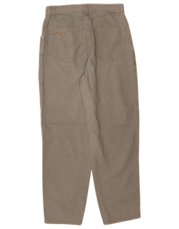 Horsy Womens High Waist Tapered Jeans W30 L27 Grey Cotton