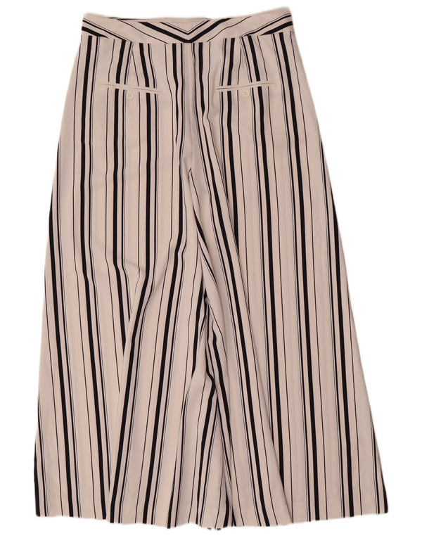 Pantaloni cropped a vita alta da donna Marks & Spencer UK 12 Medium W30 L24 Whi