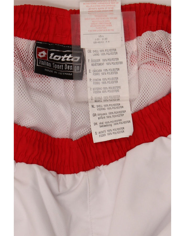 Pantaloni da tuta Capri da uomo Lotto UK 40/42 Large White Colourblock