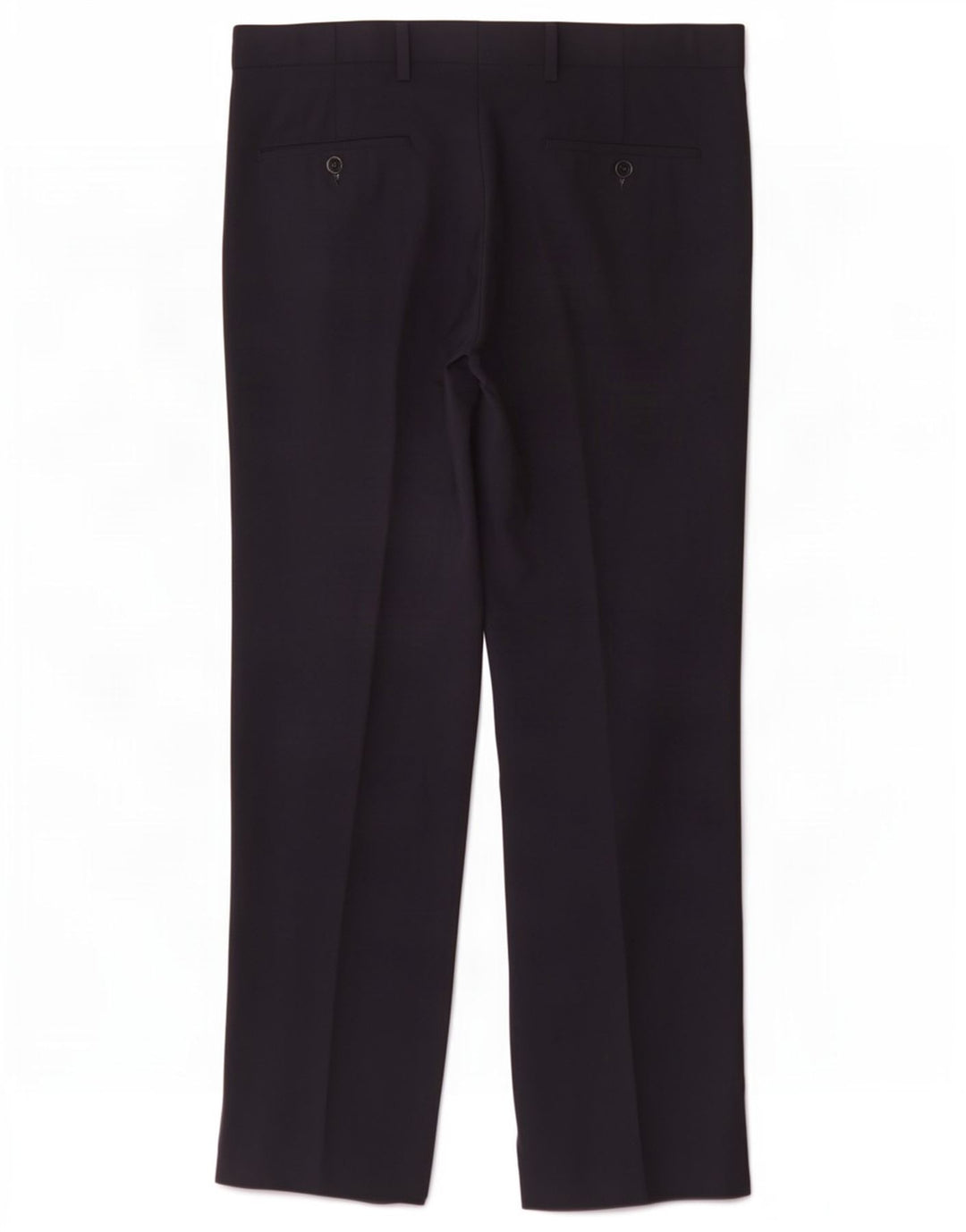 Pantaloni chino regolari da uomo Marks & Spencer W34 L31 poliestere blu navy