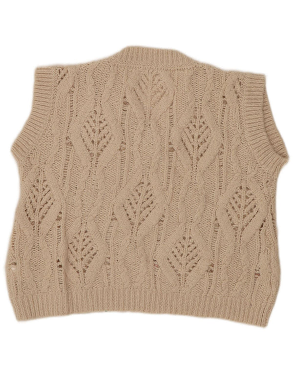 Canottiera Zara per ragazze 11-12 anni Beige floreale in acrilico