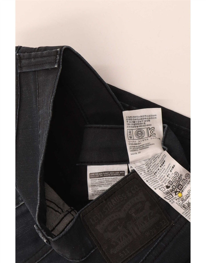 Jeans Levi's Uomo 511 Slim W28 L32 Cotone Blu Navy