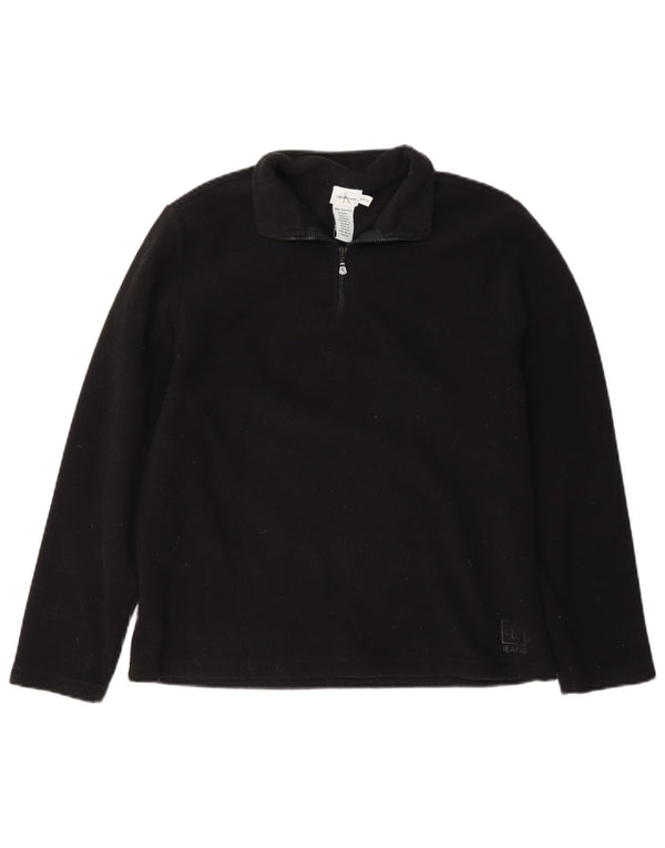 Maglione in pile oversize da donna Calvin Klein Jeans UK 10 piccolo nero