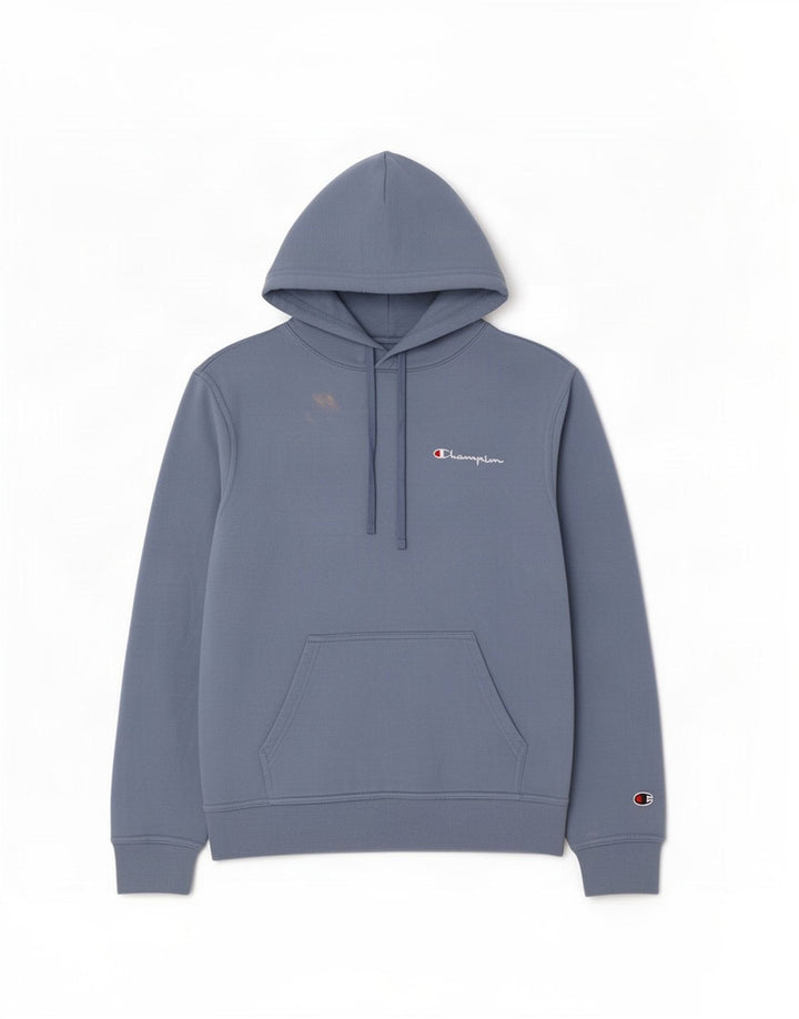 Maglione con cappuccio da uomo Champion piccolo in cotone blu