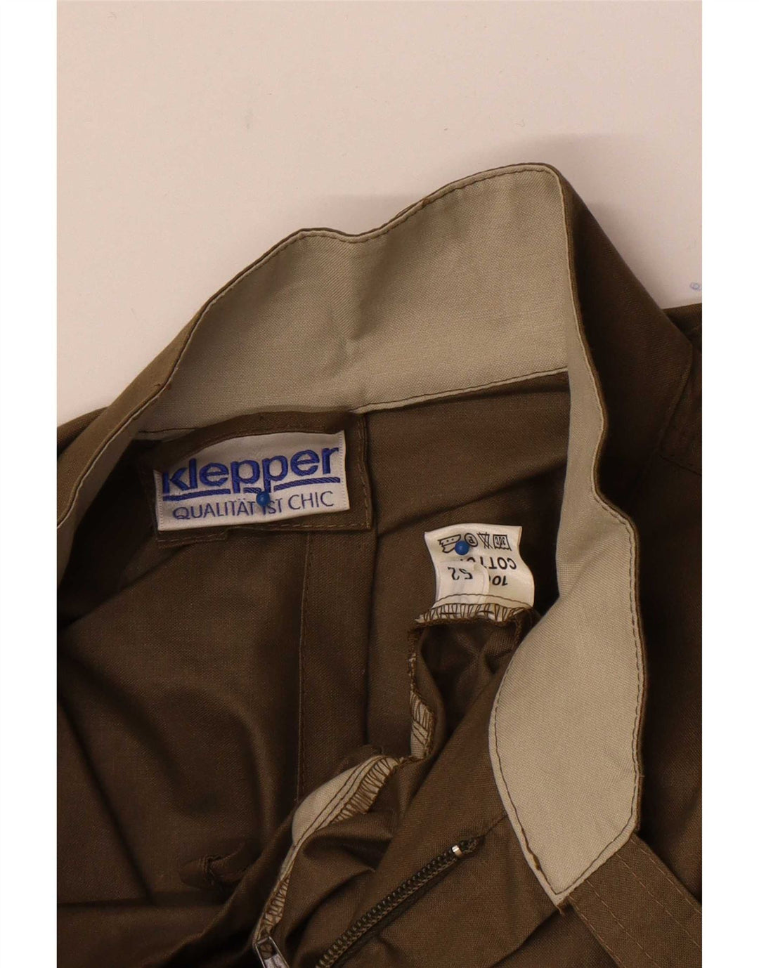 Giacca pratica da uomo con cappuccio Klepper EU 52 XL cotone color block kaki