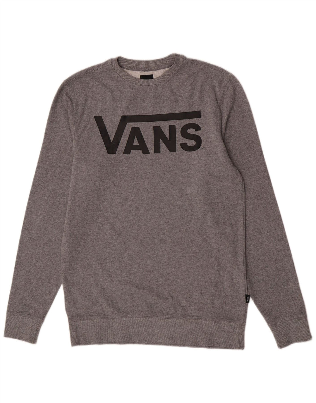 Felpa grafica da uomo Vans, piccola, in cotone grigio