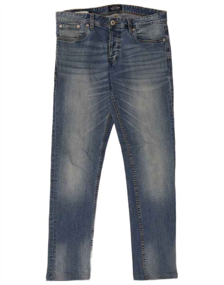 JACK & JONES Jeans Tim Slim da uomo W31 L31 in cotone blu