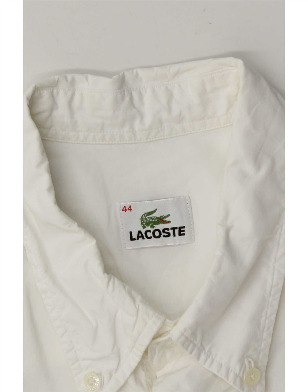 Camicia a maniche corte da uomo Lacoste taglia 44 XL bianca