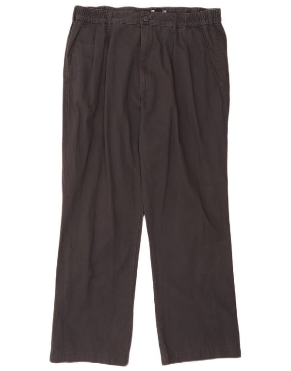 Pantaloni chino dritti Marks & Spencer da uomo blu Harbour W38 L29 blu navy