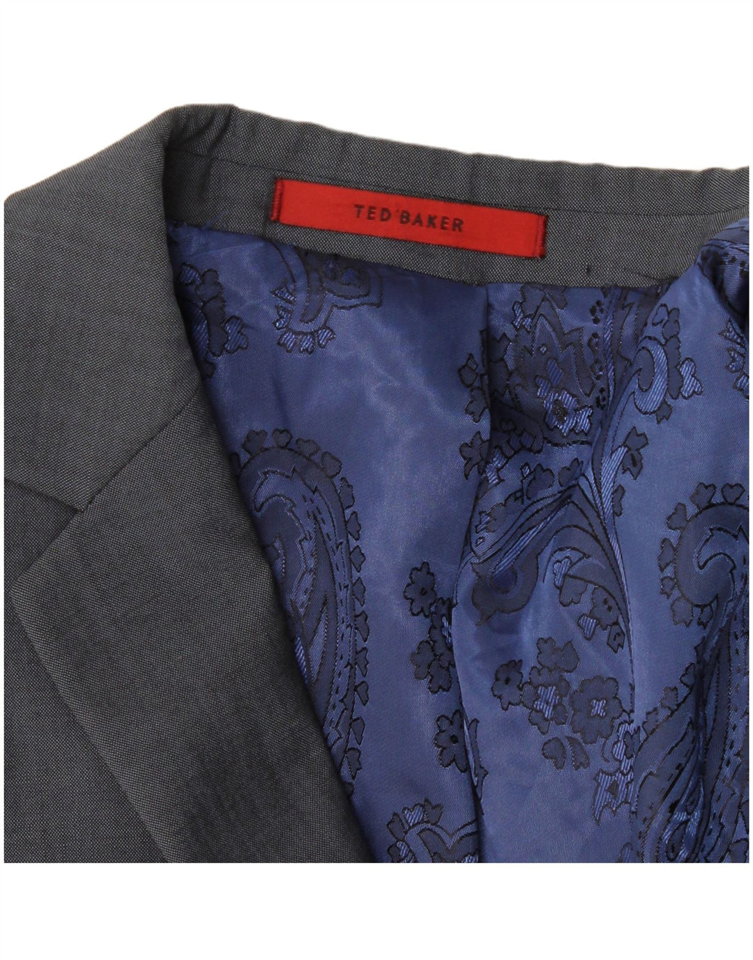 Giacca blazer da uomo a 2 bottoni Ted Baker UK 38 blu medio