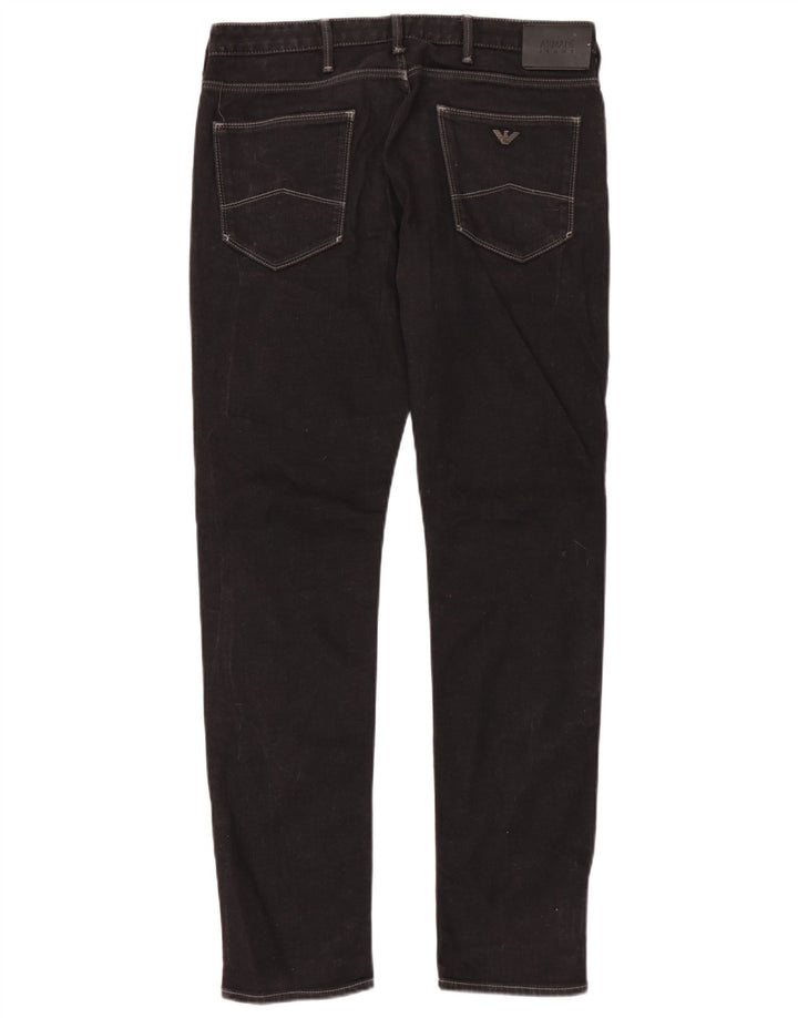 Jeans slim da uomo Armani W32 L34 cotone nero
