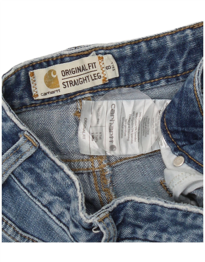 Jeans dritti da donna Carhartt US 8 medio W30 L31 cotone blu