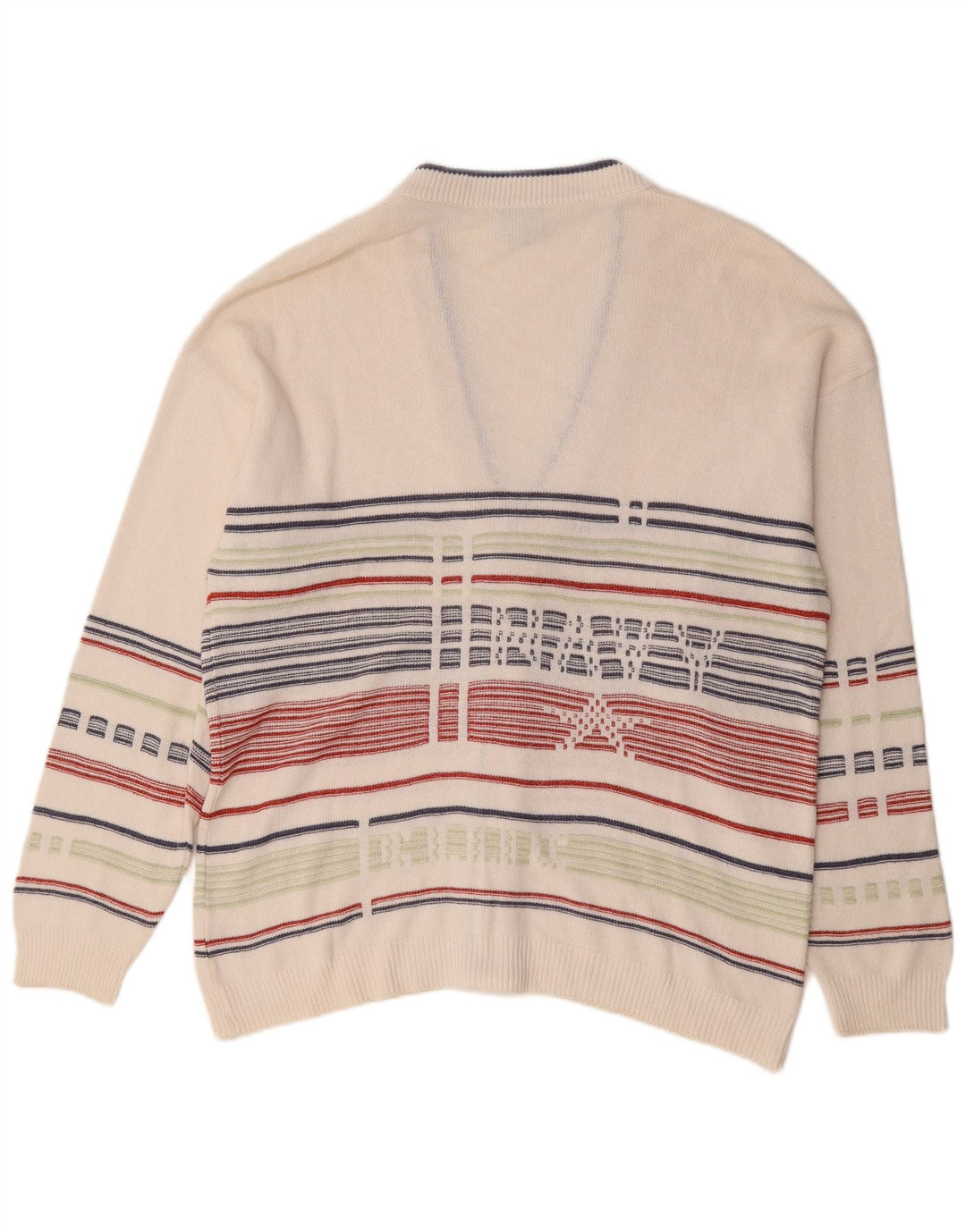Maglione cardigan da uomo Demiro IT 50 cotone a righe bianche medie