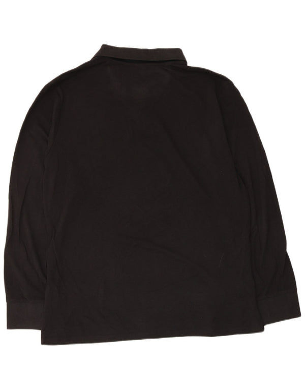 Polo a maniche lunghe da uomo North Sails XL in cotone nero