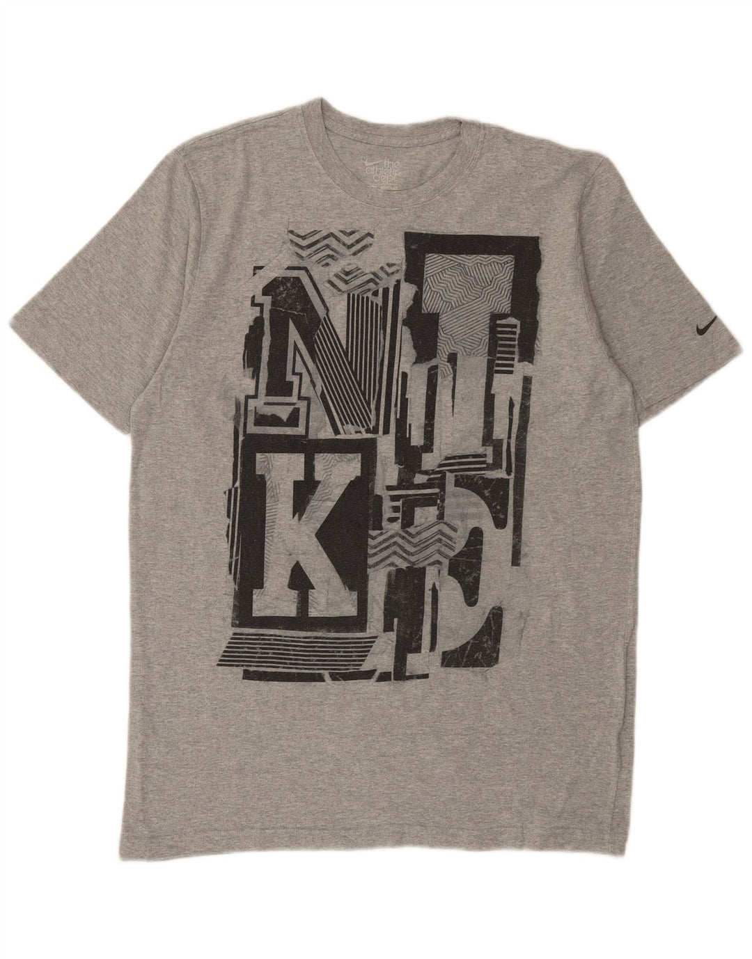 T-shirt grafica da uomo Nike Regular Fit, taglia grande, in cotone grigio