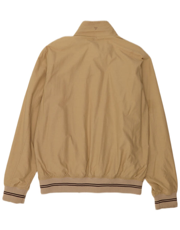 Brugi Mens Bomber Jacket UK 42 XL Beige Cotton
