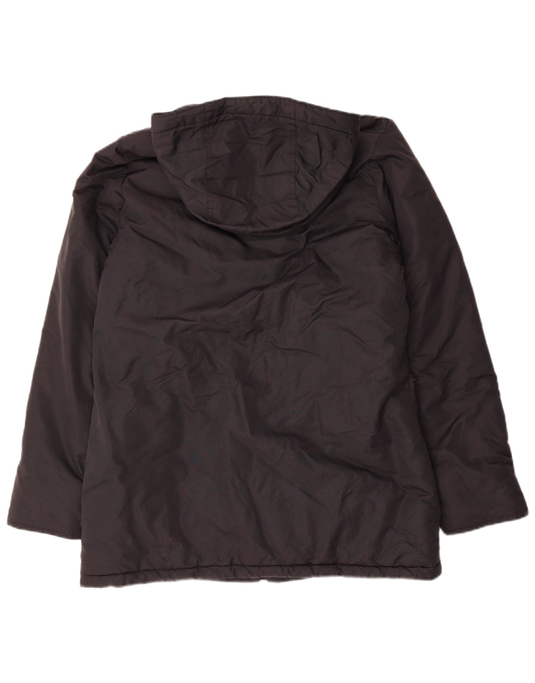 Giacca imbottita oversize con cappuccio da donna Brugi UK 10 piccola in poliestere nero