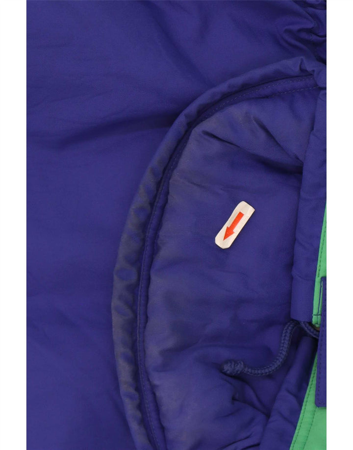 Giacca da sci con cappuccio da uomo Sergio Tacchini IT 54 2XL Blu Colourblock Poliammide