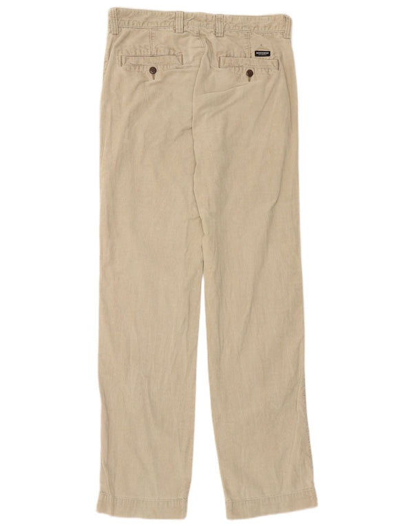 DOCKERS Pantaloni dritti da uomo in velluto a coste W30 L32 Beige