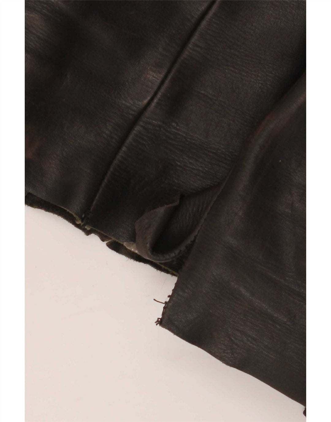 Pantaloni dritti in pelle da uomo Spirit IT 48 medio W30 L34 Marrone