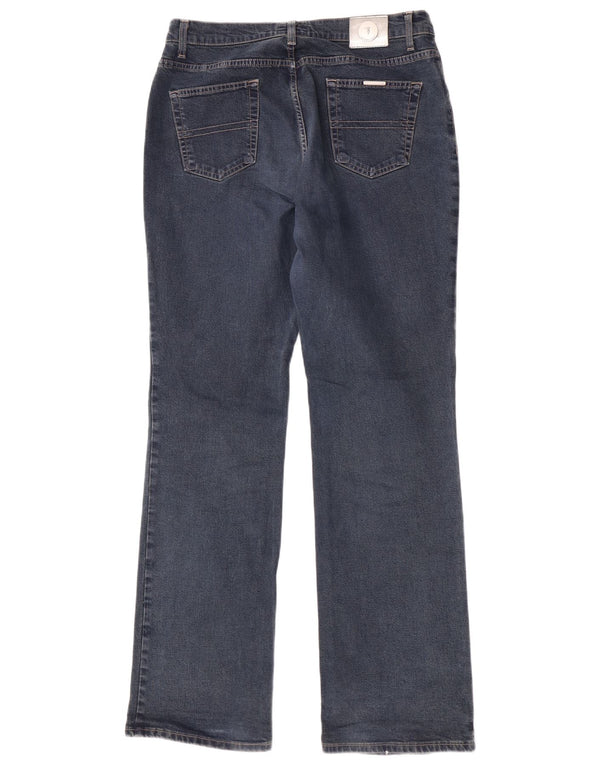 Jeans Dritti Donna Trussardi a Vita Alta W32 L33 Cotone Blu