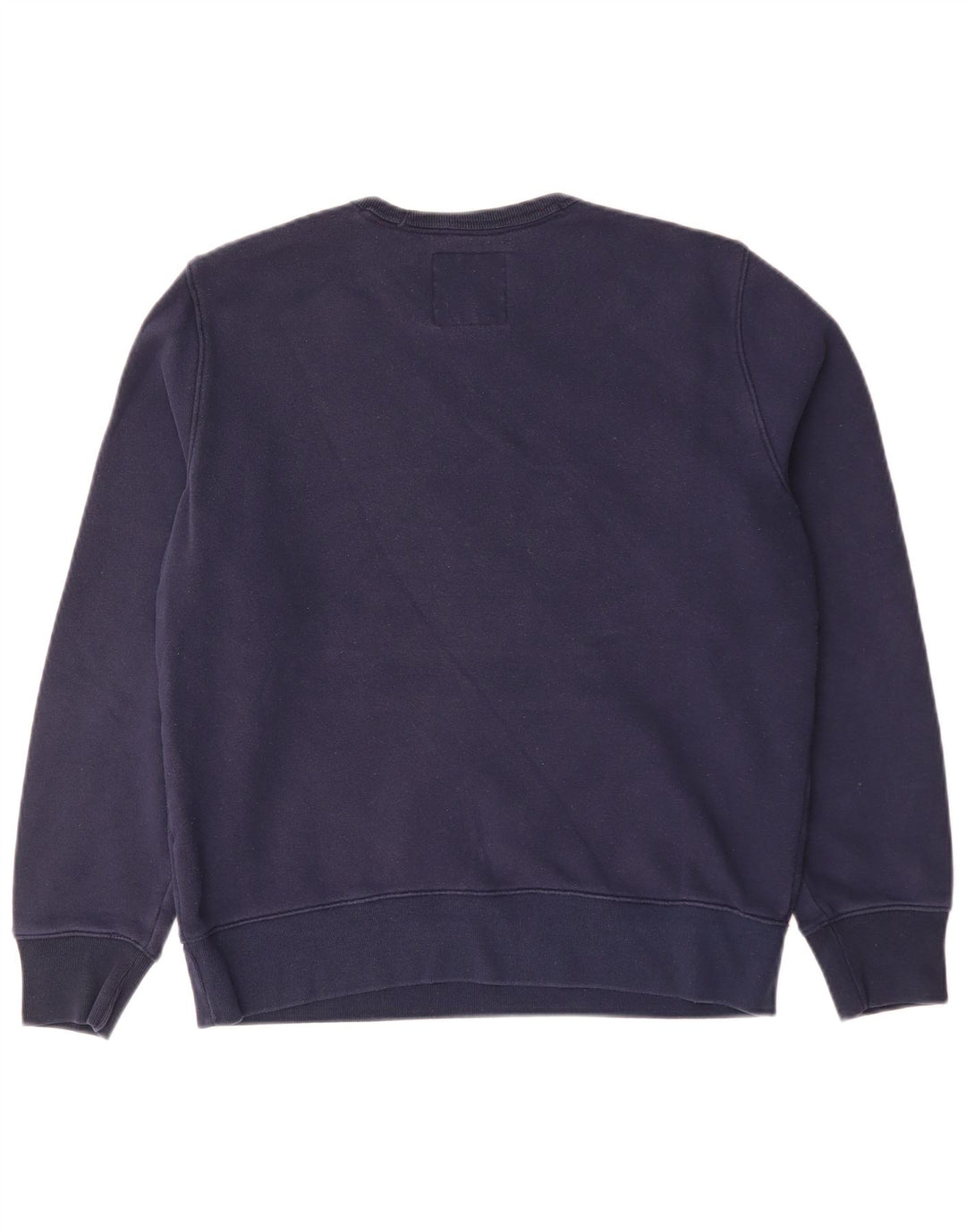 Felpa grafica da uomo Hollister, maglione medio, blu navy, color block
