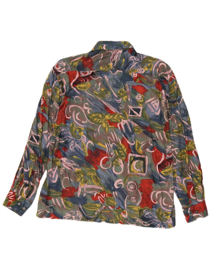 Camicia Camargue da uomo con motivo astratto taglia 37/38 piccola in viscosa multicolore