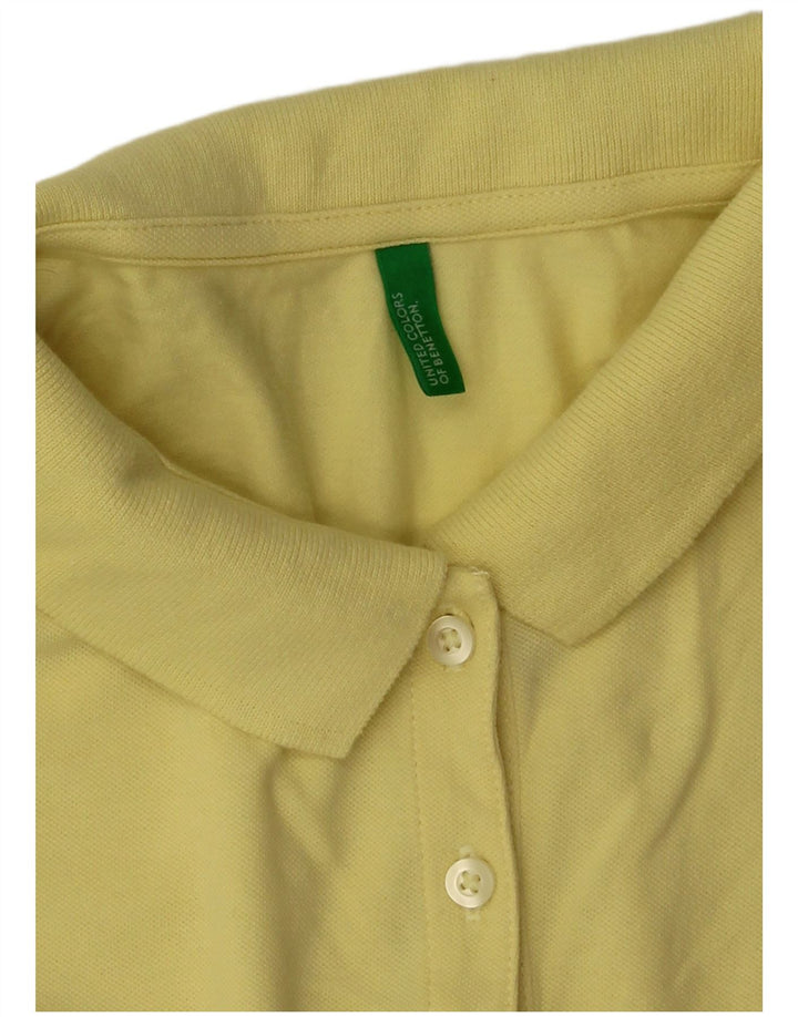 Polo Benetton Donna UK 12 Media Gialla