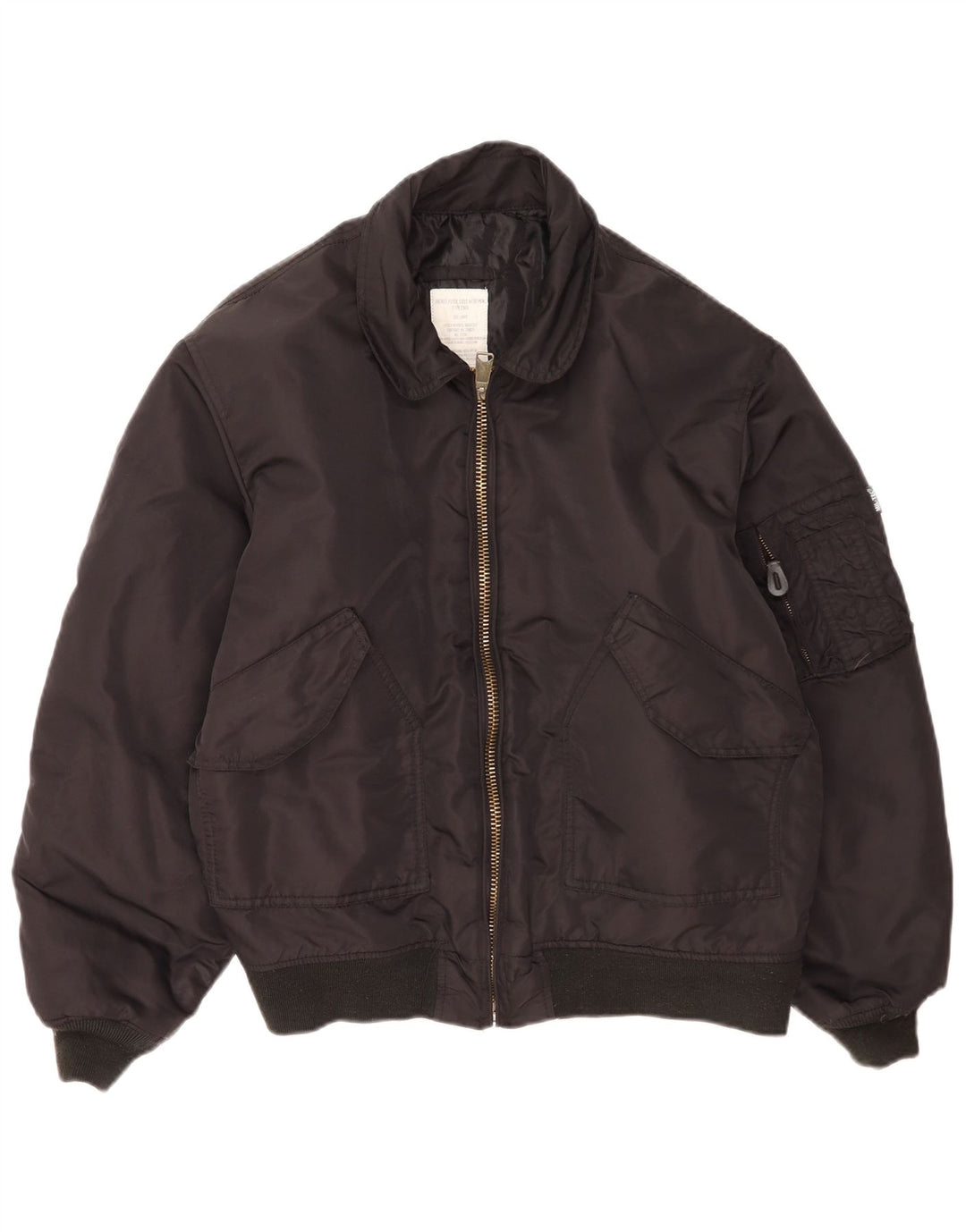 Giacca da aviatore da volo vintage da uomo per la stagione fredda UK 40 grande nylon nero
