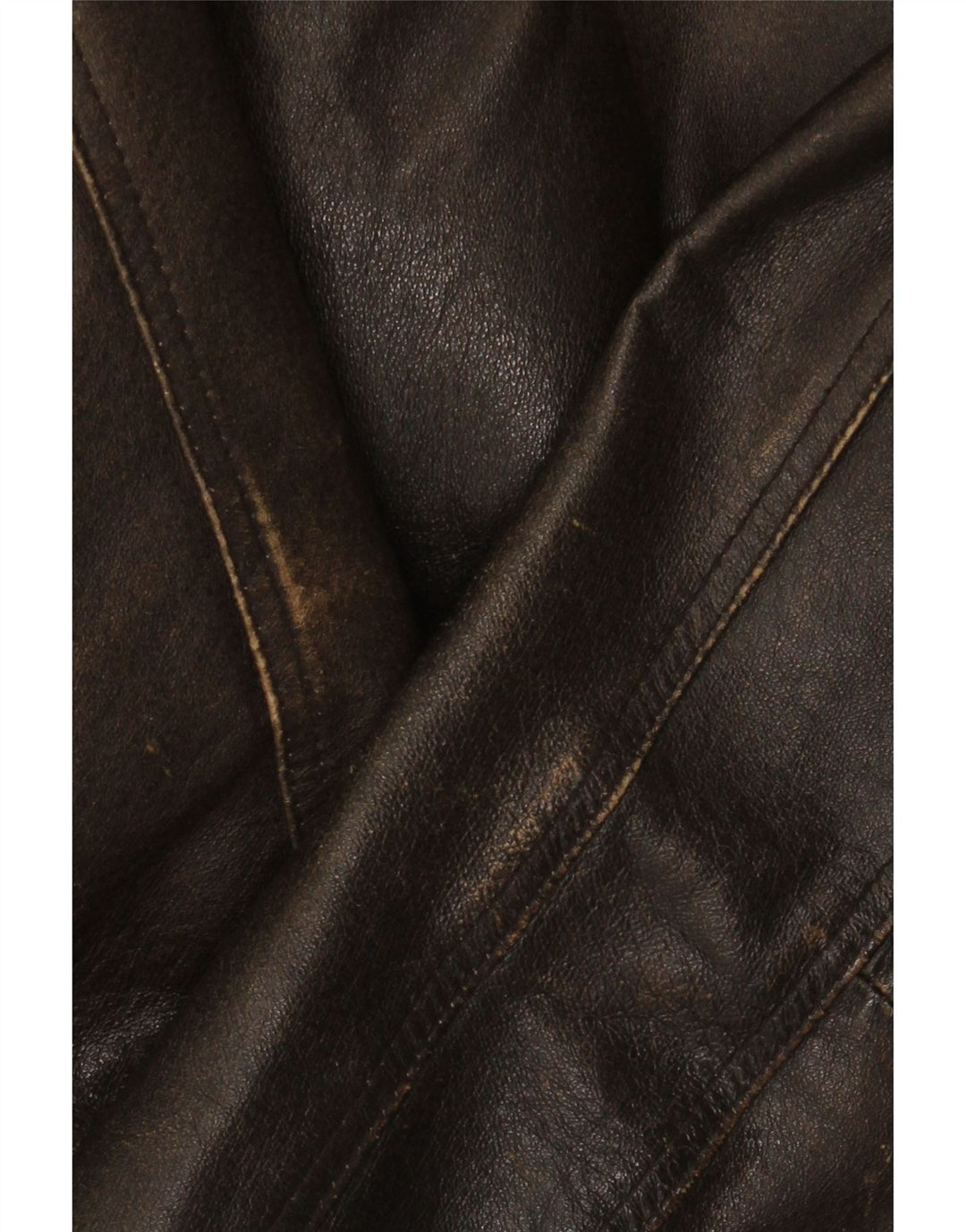 Giacca in pelle da uomo Route 66 UK 40 grande in pelle marrone