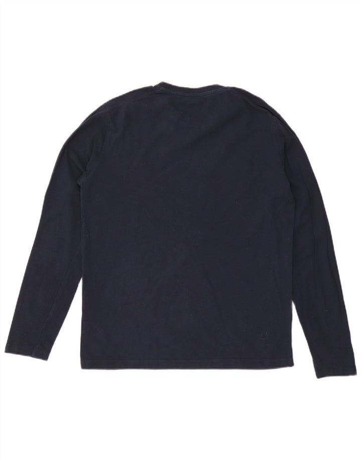 Polo Assn. degli Stati Uniti Top da uomo a maniche lunghe in cotone blu navy medio