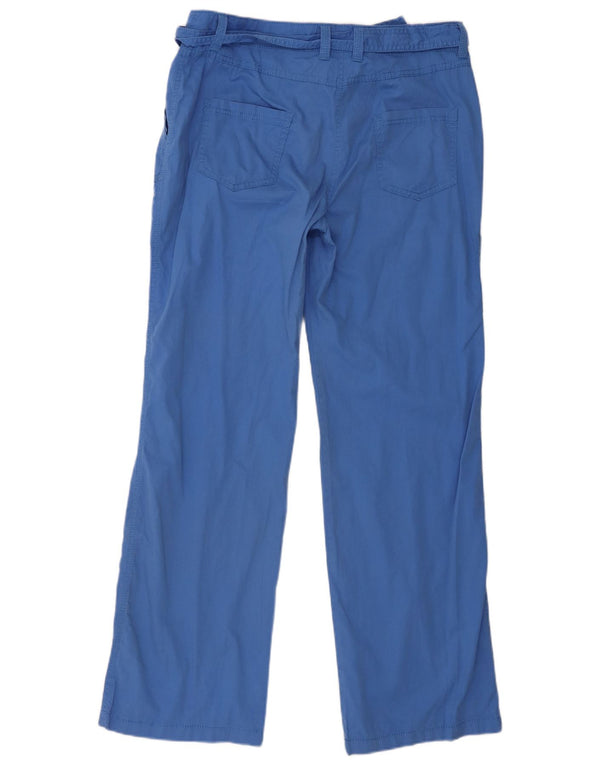 Pantaloni cargo dritti da donna Marks & Spencer UK 14 Large W36 L33 Blu