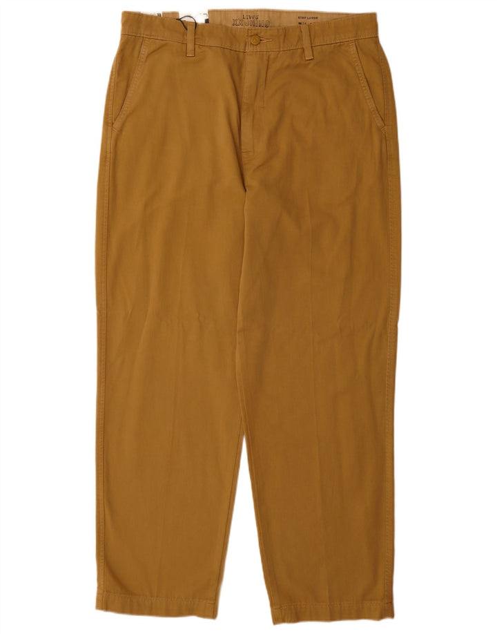 Pantaloni cargo affusolati da uomo Levi's W34 L32 in cotone beige