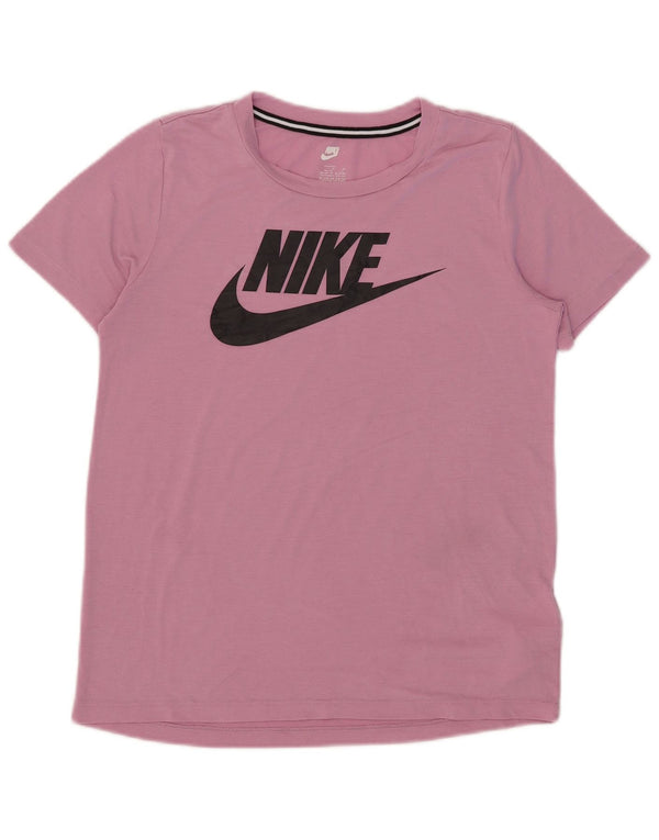 Maglietta grafica Nike per ragazze, 13-14 anni, XL, rosa, poliestere