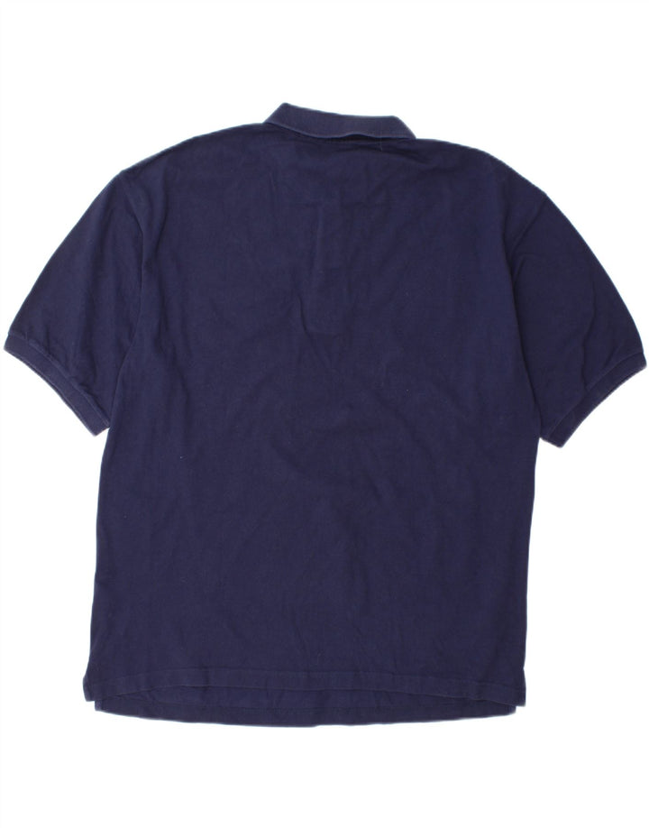 FILA Mens Polo Shirt 2XL Navy Blue Cotton Vintage Fila and Second-Hand Fila from Messina Hembry 