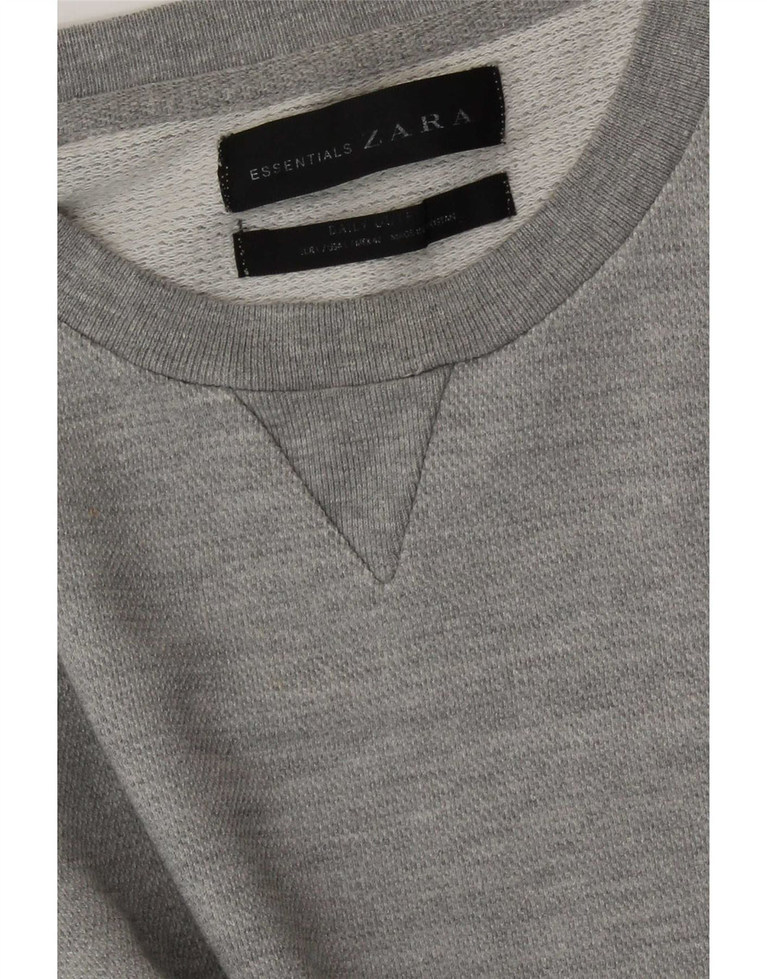 Felpa Zara Da Uomo Maglione Grande Grigio