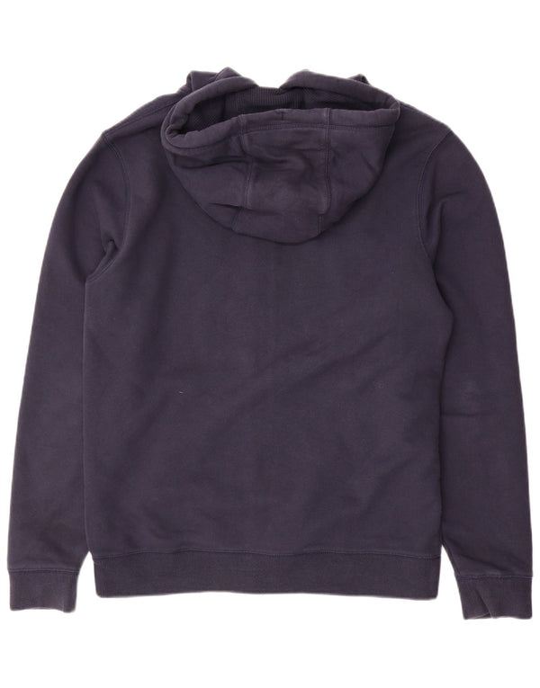 Maglione con cappuccio con zip grafica da uomo Jack Wills piccolo in cotone blu navy