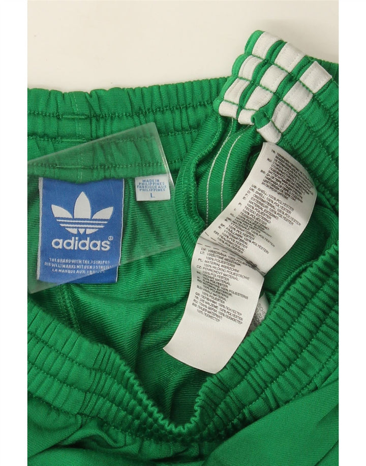 Pantaloni da tuta da uomo Adidas Large in poliestere verde