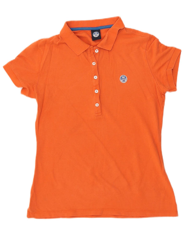 Polo da donna NORTH SAILS UK 12 arancione medio