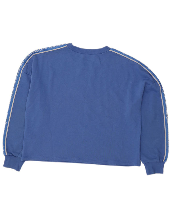 Felpa oversize con grafica Tezenis da donna Kappa, maglione UK 14, blu medio