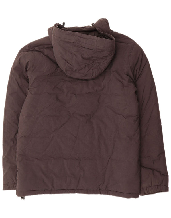 Giacca imbottita con cappuccio da uomo Vans UK 40 Large in nylon grigio
