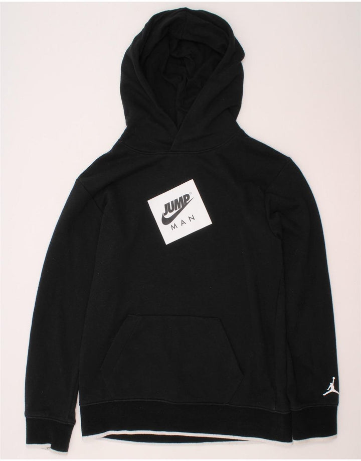 JORDAN Felpa con cappuccio grafica per ragazzi 12-13 anni Large in cotone nero