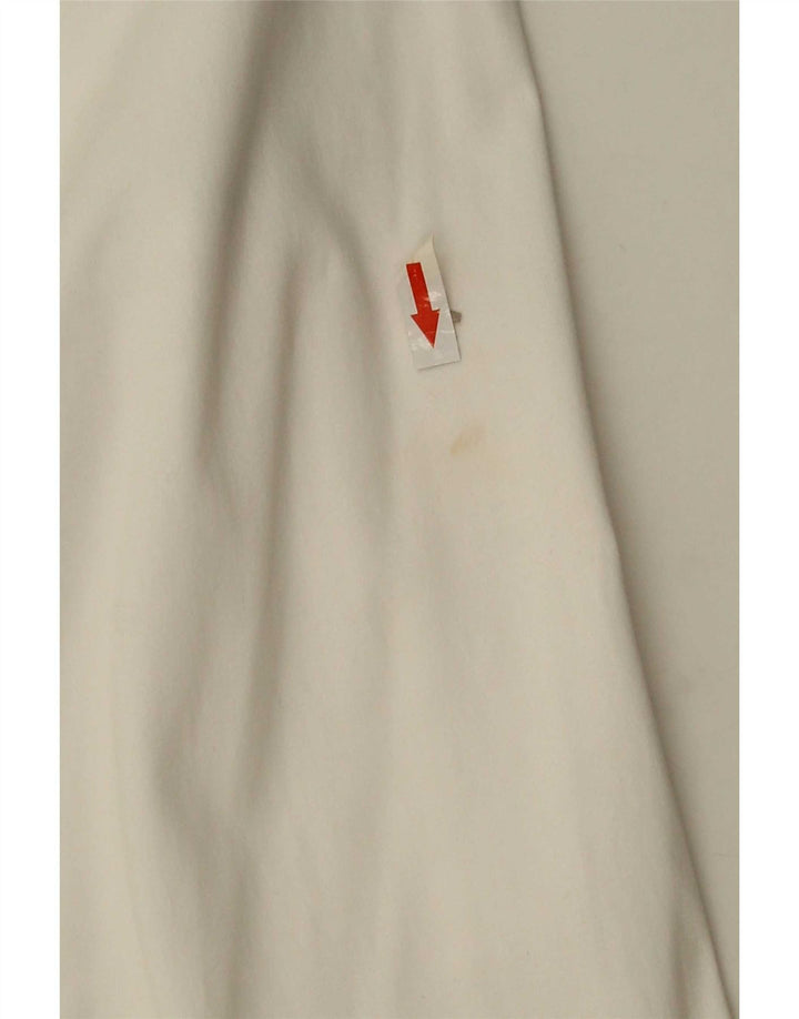 Pantaloni chino dritti da donna Marks & Spencer UK 12 Medium W32 L30 Bianco