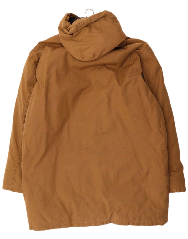 Cappotto imbottito con cappuccio da uomo Kappa UK 42 XL cotone marrone