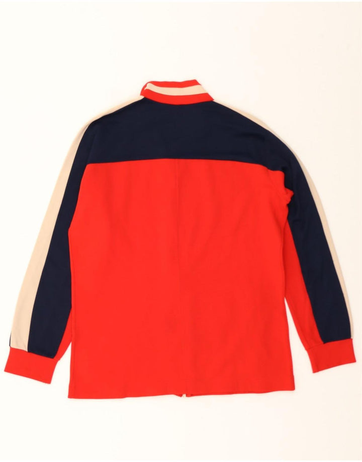 SPORTFUL Mens Tracksuit Top Jacket IT 52 Large Red Colourblock Vintage Sportful and Second-Hand Sportful from Messina Hembry 