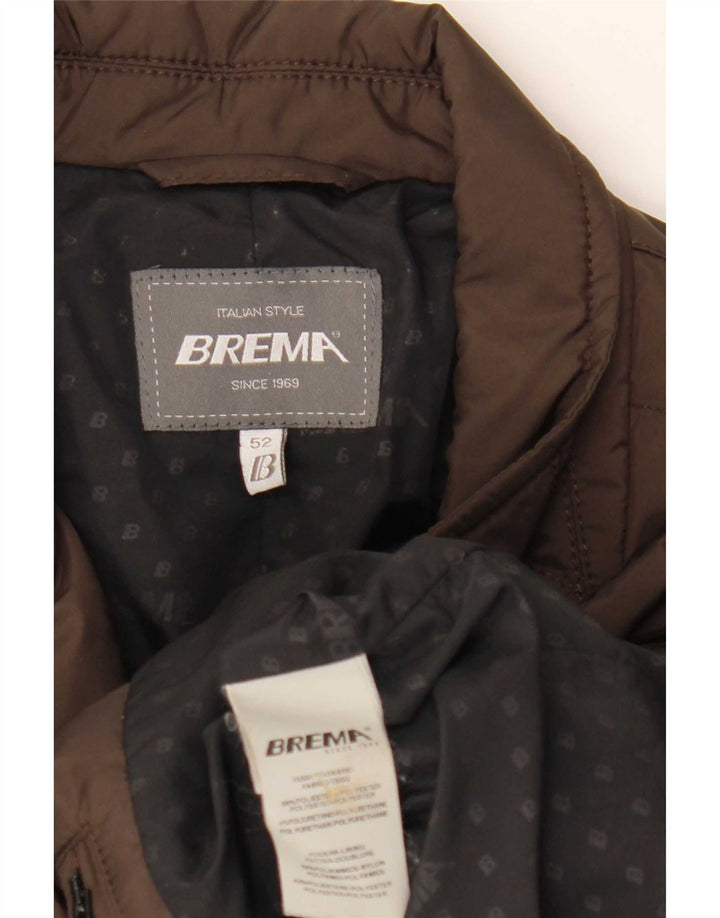 Giacca imbottita blazer da uomo Brema IT 52 XL poliestere marrone